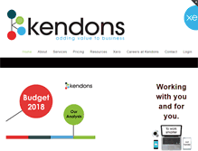 Tablet Screenshot of kendons.co.nz
